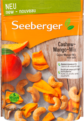 Seeberger Nut & dried fruity mix Cashew-Mango-Mix, 150 g