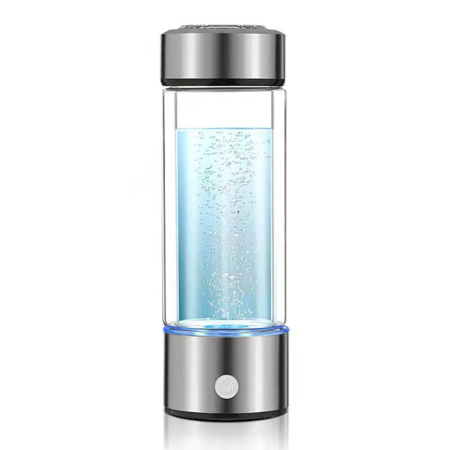Hoorawwi Hydrogen Bottle, Hydrogen Bottle Generator [Refillable], Hydrogen Bottle, Hydrogen Bottle, Hydrogen Ionizer, Water Conditioner (Silver)