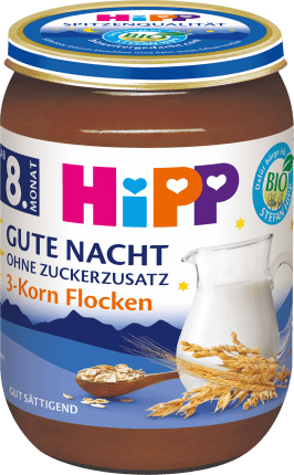 HiPP Evening porridge Good night 3-grain flakes from the 8th month, 190 g