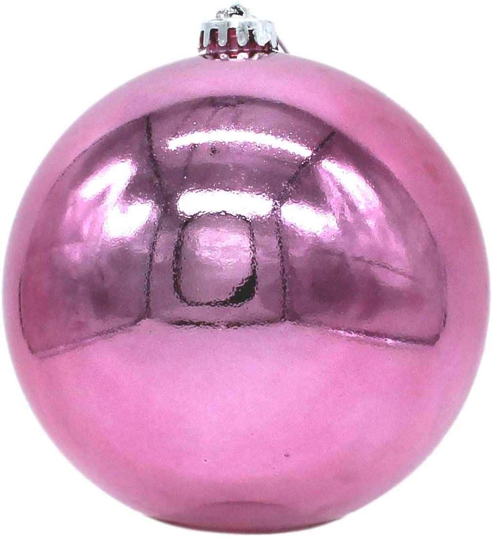 DARO DEKO DARO Decorative Christmas Bauble XXL Diameter 15 cm - 1 piece Glossy Pink