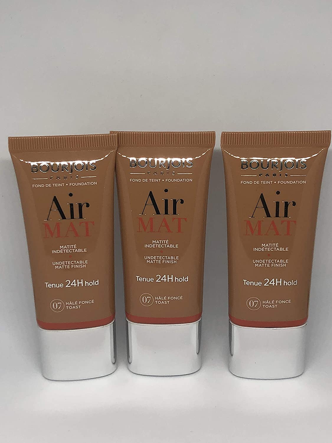 3 x Bourjois Air Mat Foundation Primer, ‎07 toast