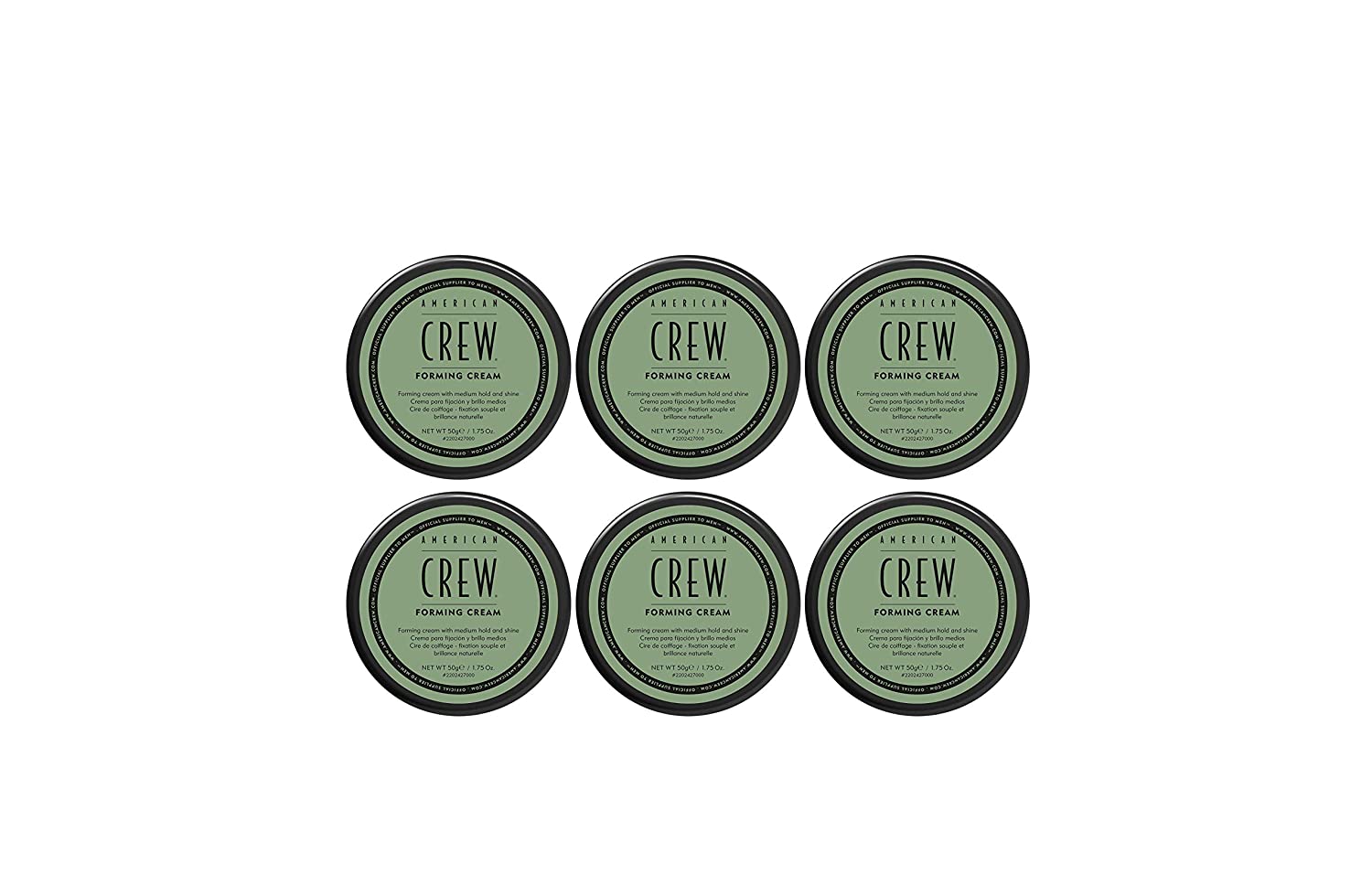 American Crew Pack of 6 American Crew Forming Cream 50 g