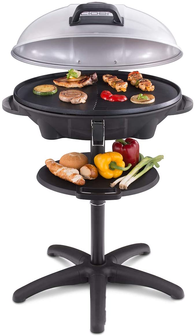 Cloer 656 Electric Barbecue, black, silver