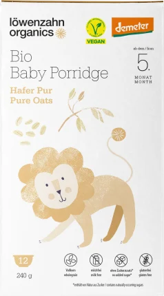 Löwenzahn Organics Grain porridge porridge oats, from the 5th month, 240 g