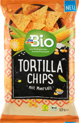 dmBio Tortilla Chips, 125 g