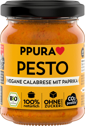 PPURA Pesto Calabrese mit Paprika, 120 g