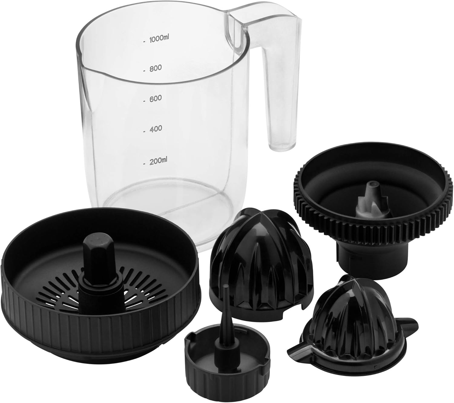 WMF Kult X Spiral Cutter Accessories, Electric Citrus Juicer for Spiral Cutter, Orange Press, Electric Lemon Squeezer, 2 Press Cones with 1 Liter Jug
