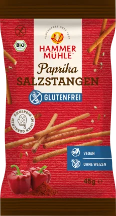 Hammermühle Paprika pretzel sticks, gluten-free, 45 g