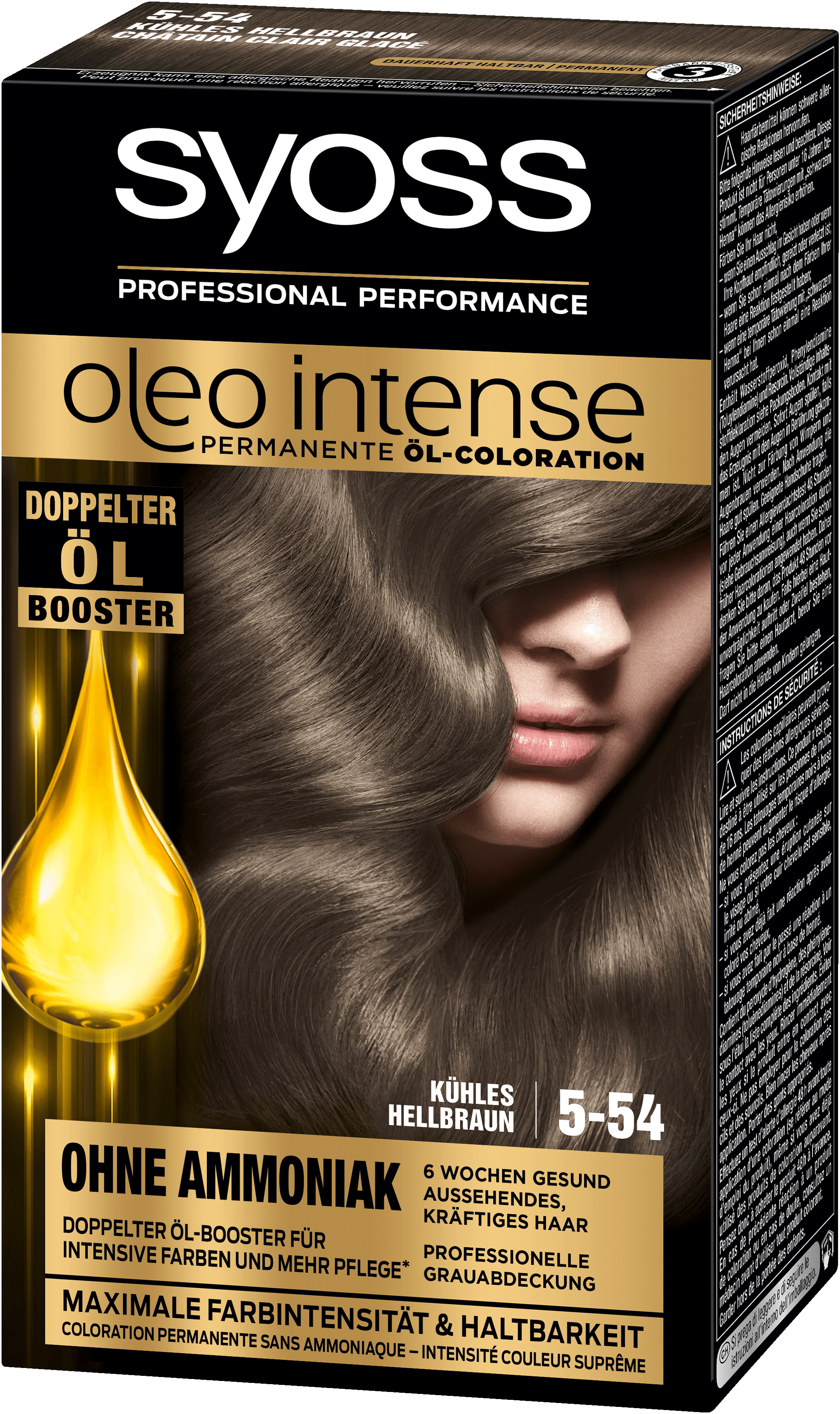 Syoss Hair Color Cool Light Brown 5-54, 1 St