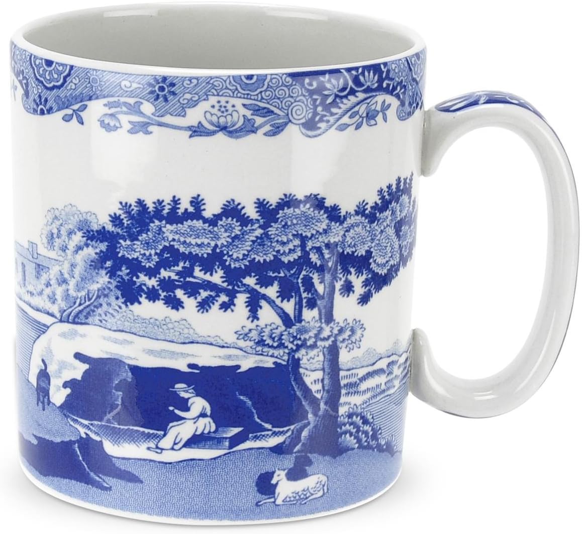 Portmeirion Spode Blue Italian Earthenware 11 16 Ounce Mug by Royal Worcester