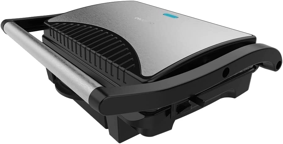 Cecotec Rock \ 'NGrill Dark 1000 Electric Grill, 1000 W, Stone Coating, Grease Catcher Tray, Floating Surface, 25.4 x 17.5 cm, Ptfe-Free, Pfoa