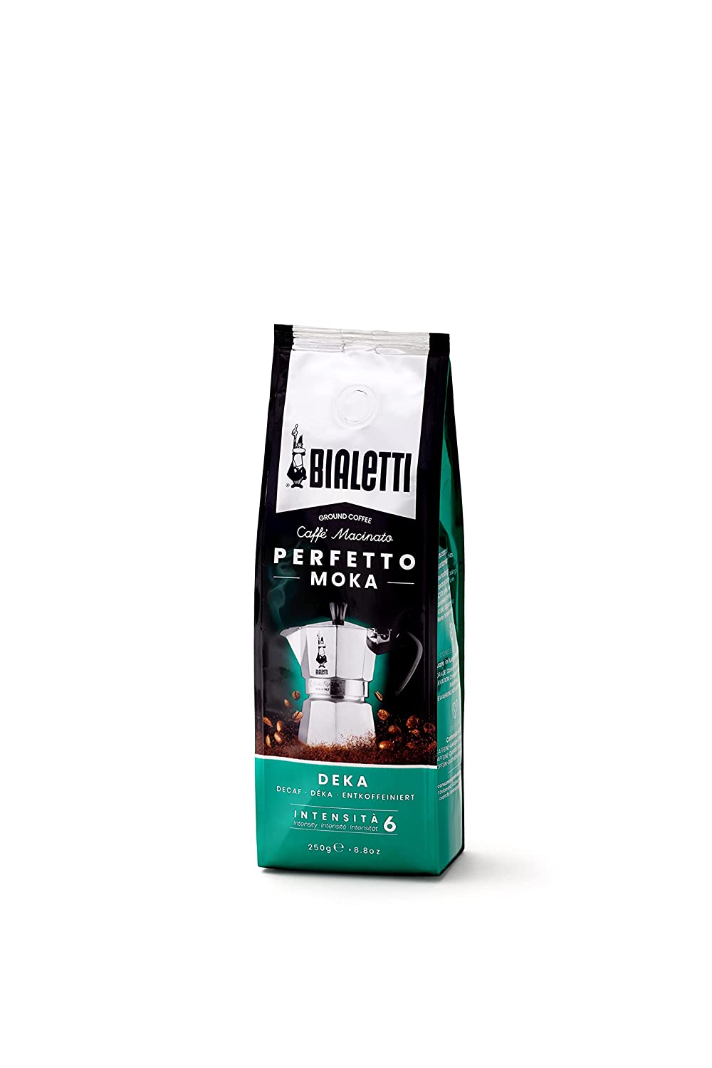 Bialetti Coffee, Various Flavours, Ground coffee - DECAFFEINATED (Deka)