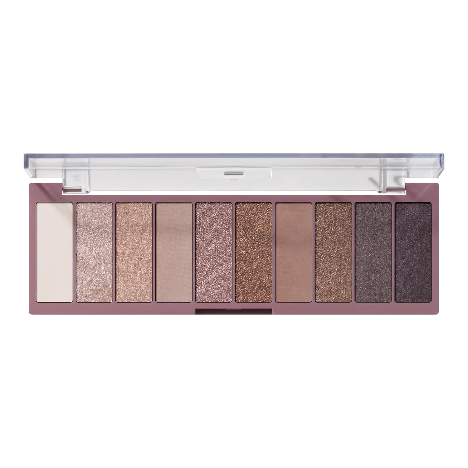 e.l.f. e.l.f. eleven. Rose Gold Eyeshadow Palette, Shimmery, Smooth, Highlights, Shades, Defines, Nude Rose Gold, 10 Shades, 14g