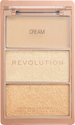 Revolution Highlighter Icon Palette Rosy Gold Glow, 6.3 g, Highlighter Icon Palette Rosy Gold Glow
