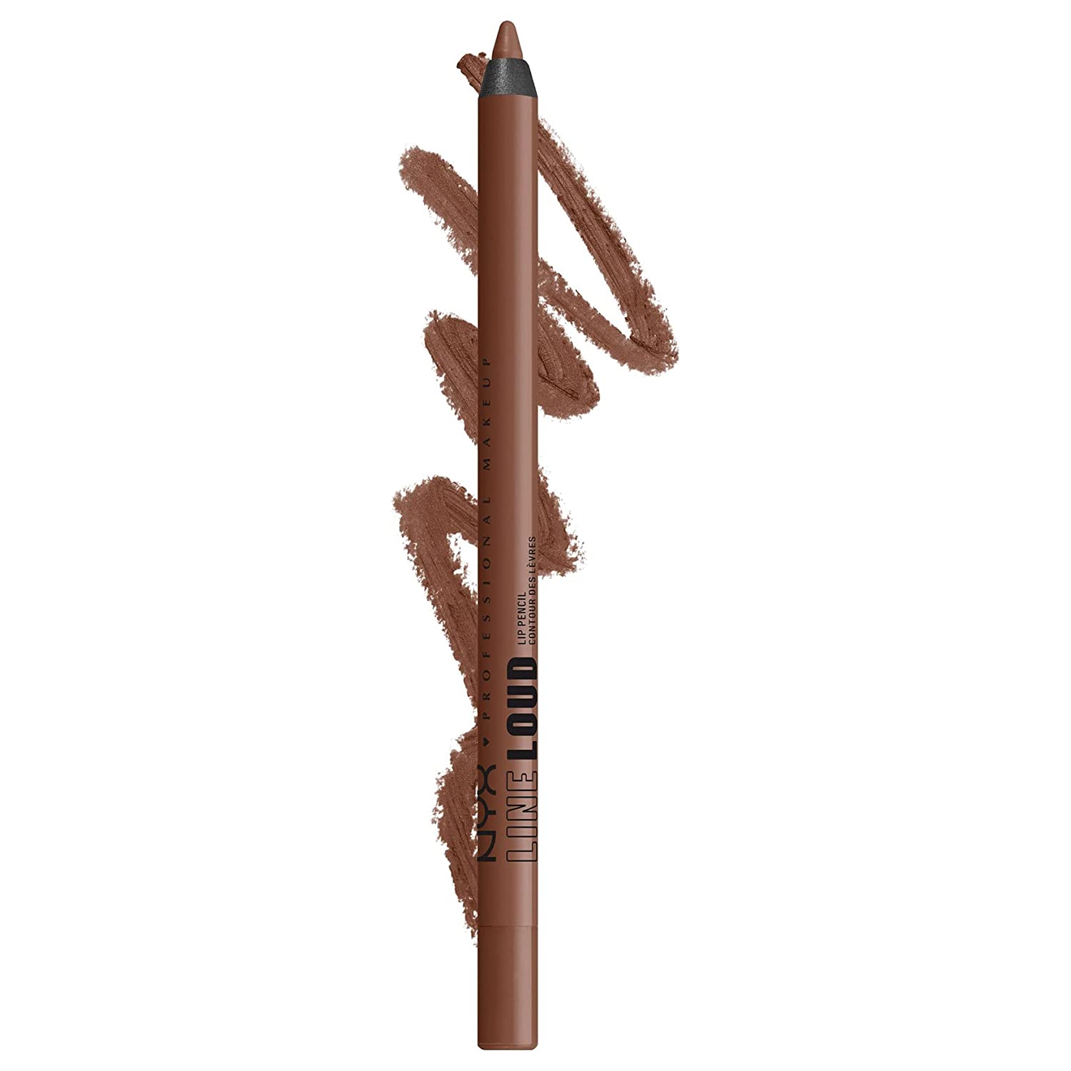 NYX Professional Makeup Lip liner, matte finish, kiss and colourfast as well as smudge-proof, long-lasting, line loud, 07 total baller, ‎07