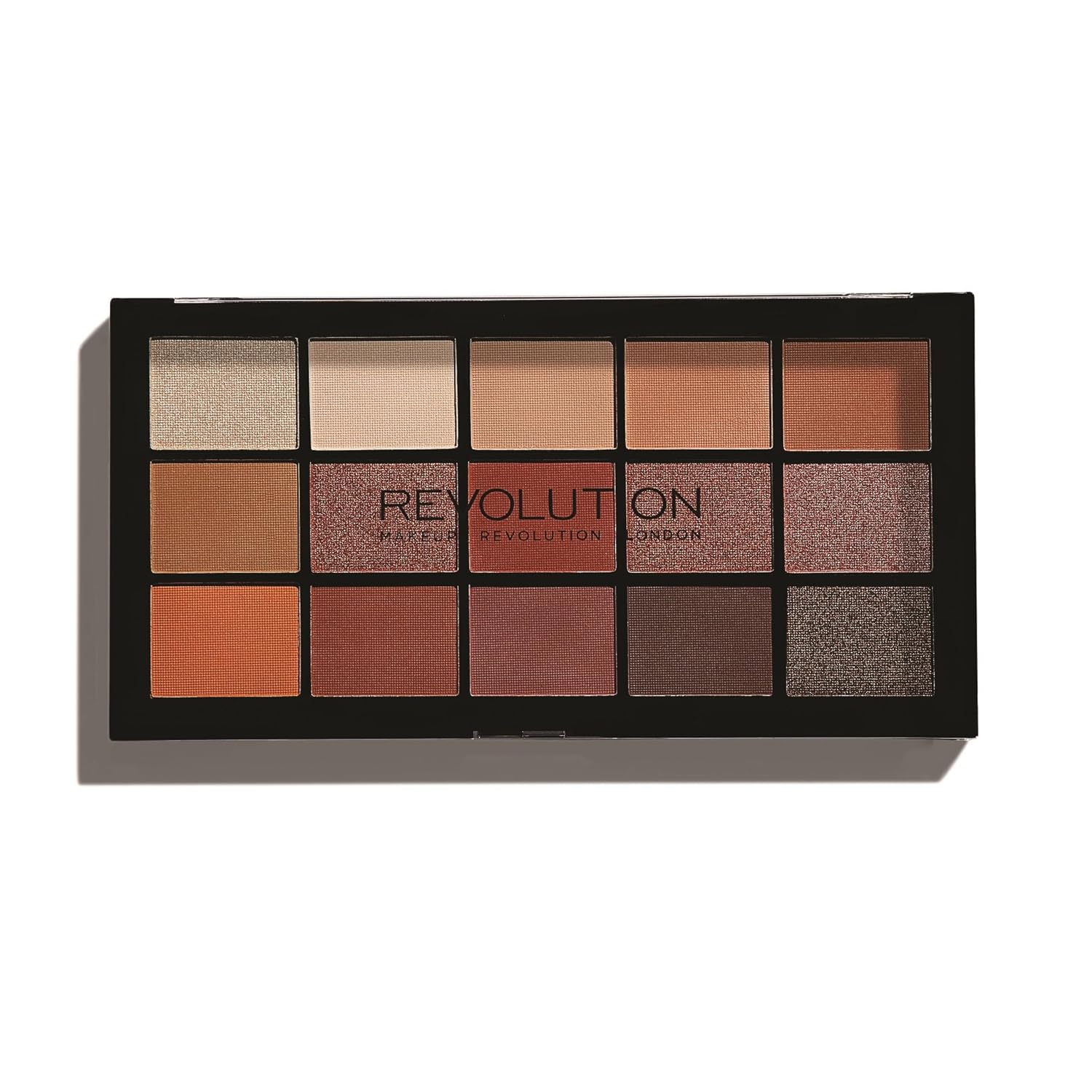 MakeUp Revolution Reloaded Iconic Fever Eyeshadow Palette, 15 Shades, 16.5 g
