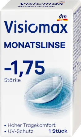 Visiomax Monthly contact lens, diopter -1.75, 1 piece