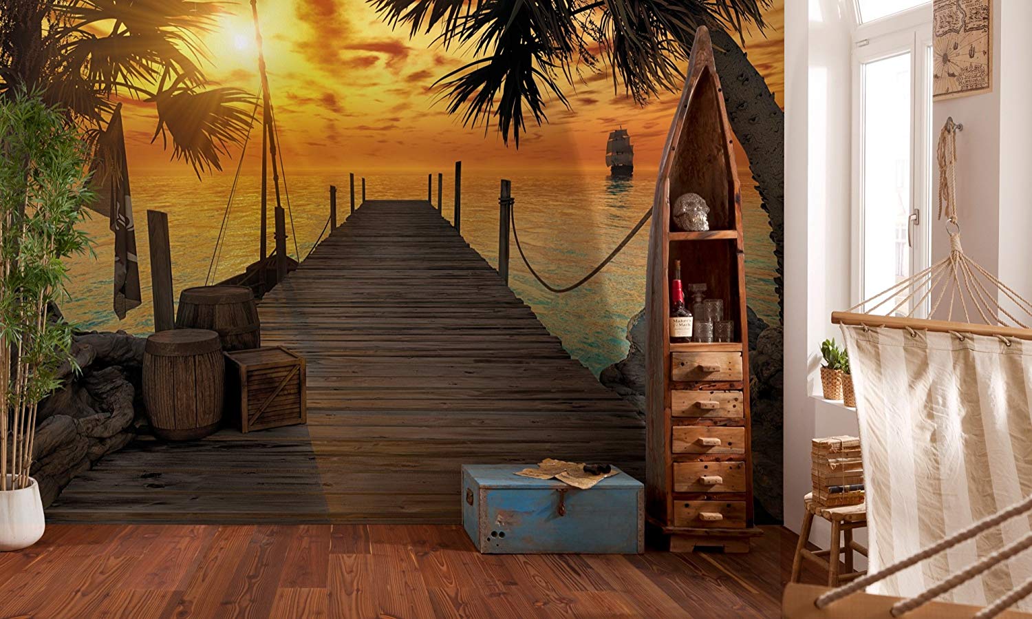 Komar Treasure Island Wall Mural Wallpaper Next Day Delivery Ups
