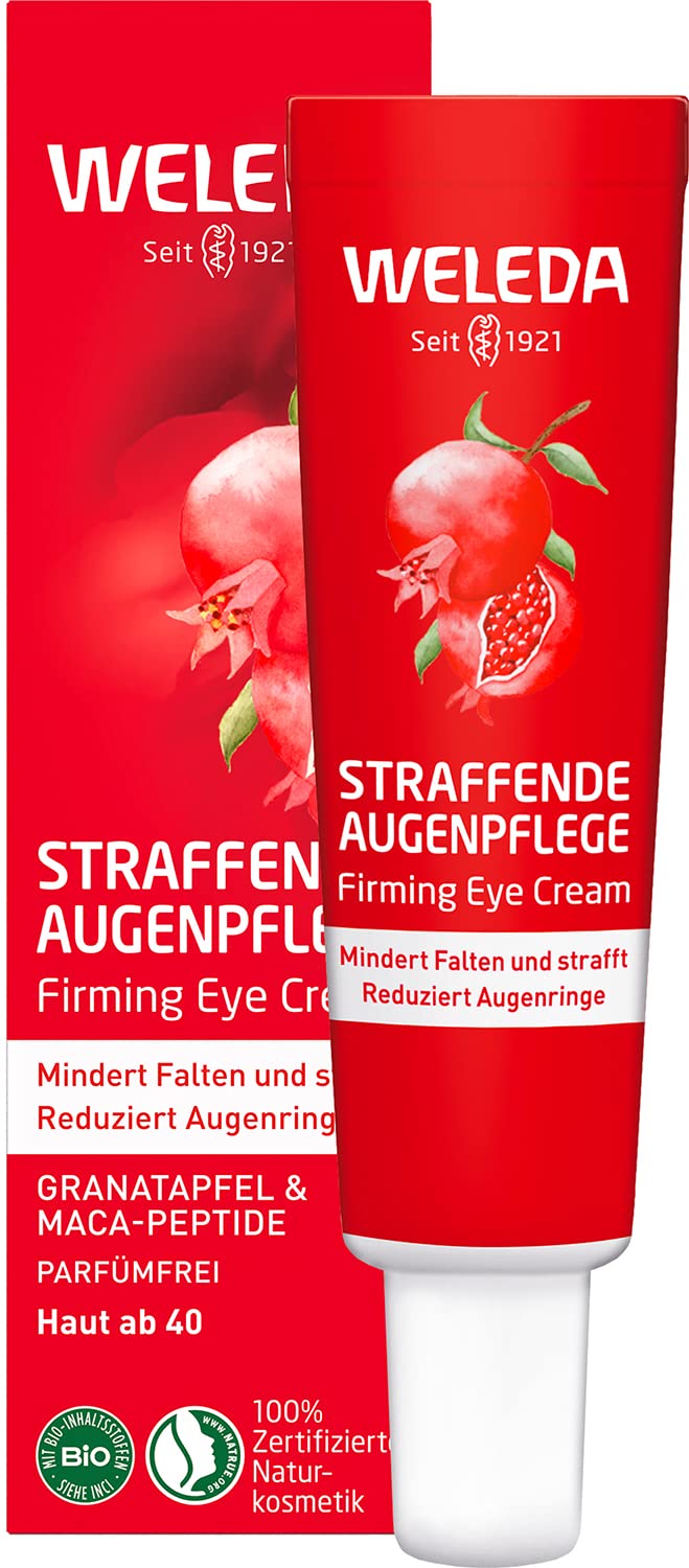 WELEDA Organic firming eye care pomegranate & maca peptides natural cosmetics eye cream