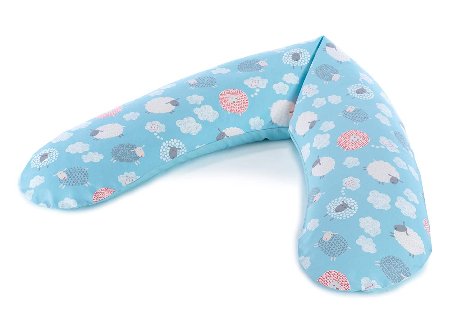 Replacement Cover For The Original Theraline Pregnancy And Nursing Pillow, 100% Cotton. Pattern Flower tendril