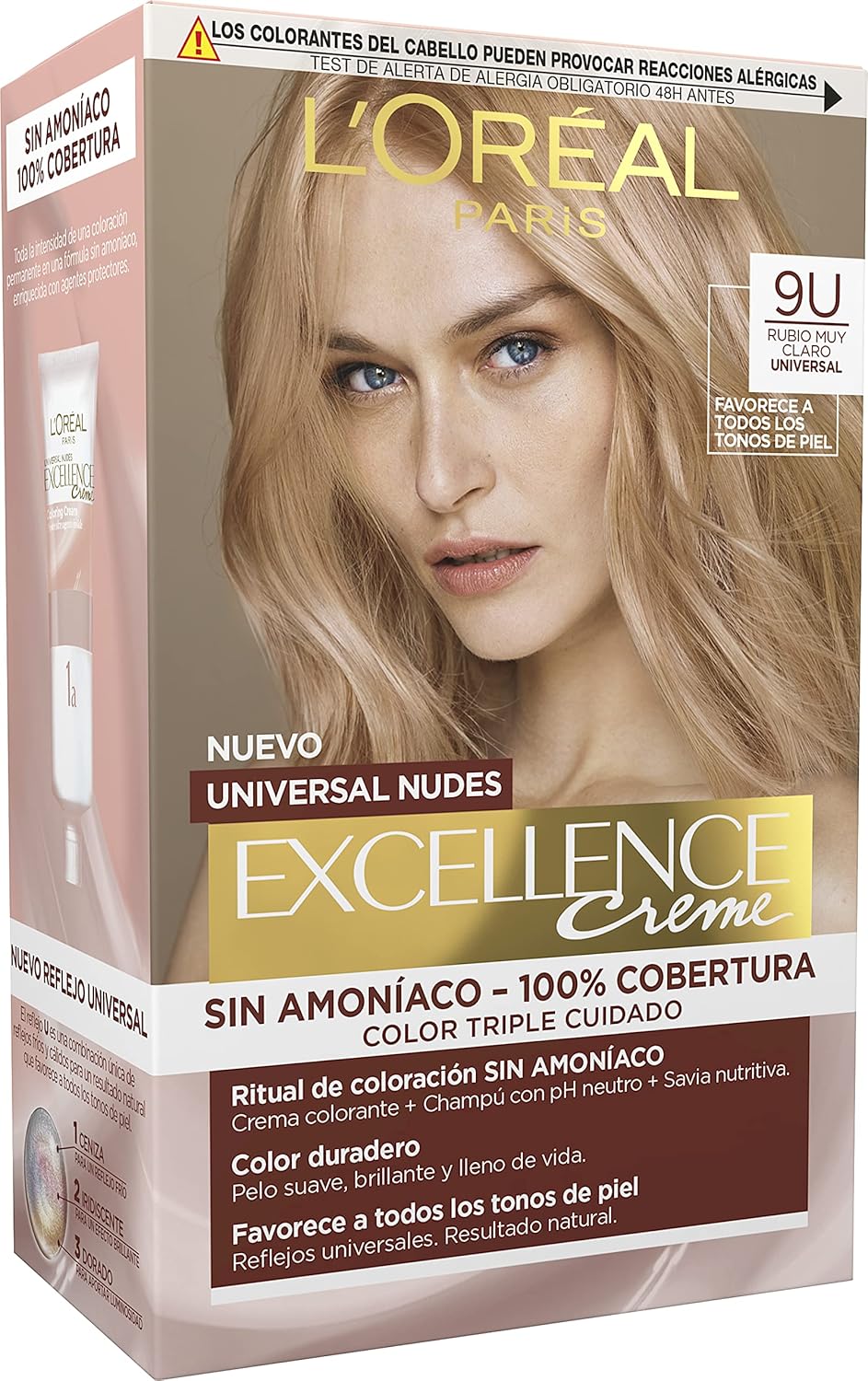 L'Oréal Paris Excellence Creme Universal Nudes Ink 9U-Very Light Blonde