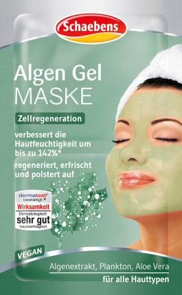 Schaebens Facial gel mask Algae (2x5 ml), 10 ml