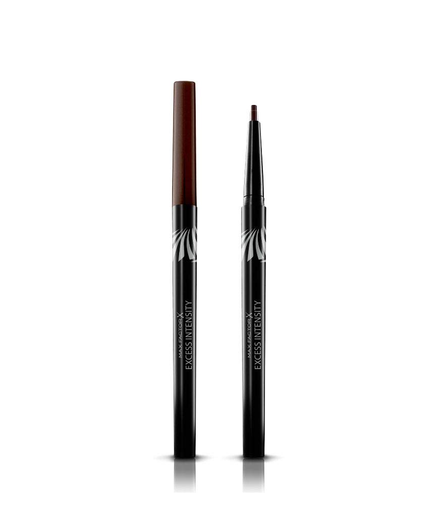 Max Factor Excess Intensity Longwear Eyeliner Brown - Waterproof Twist Eyeliner - For the Perfect Eyeliner - Brown - 1 x 2 g, ‎brown