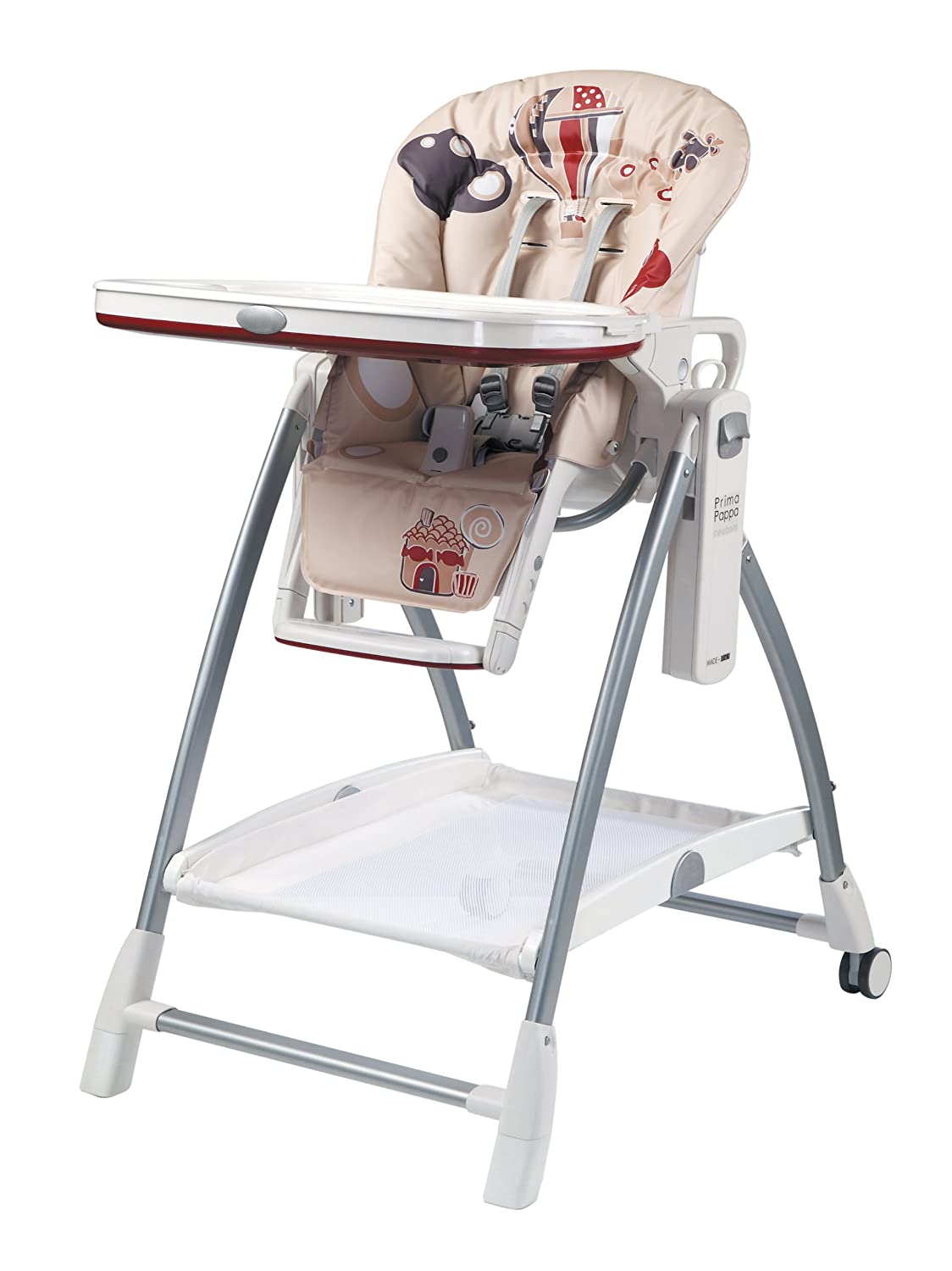 Peg Perego Prima Pappa Newborn H0PPN3BA46 High Chair with Balloon Design Beige