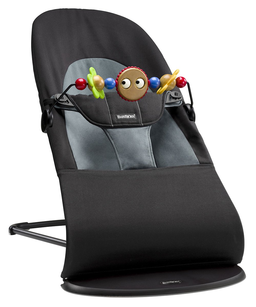 Baby Bjorn Babybjörn Balance Soft Baby Rocker Cotton Black/Dark Grey