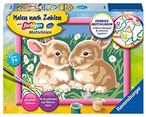 Ravensburger Paint By Numbers, Cute Bunny, -
