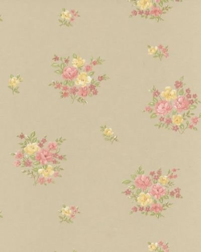 galerie-24 Essener Floral Themes G23230 Non-Woven Wallpaper Brown/Green/Pink/Red/Yello