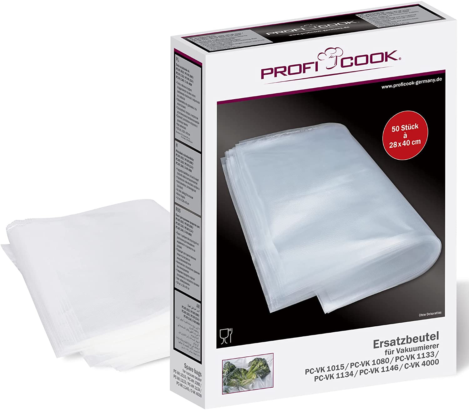 Profi Cook vacuum food bags