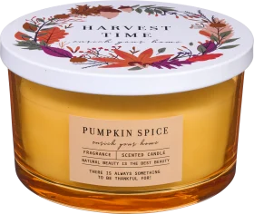 Dekorieren & Einrichten Decorating & Furnishing Scented candle in a glass \"Pumpkin Space\", orange, 1 pc