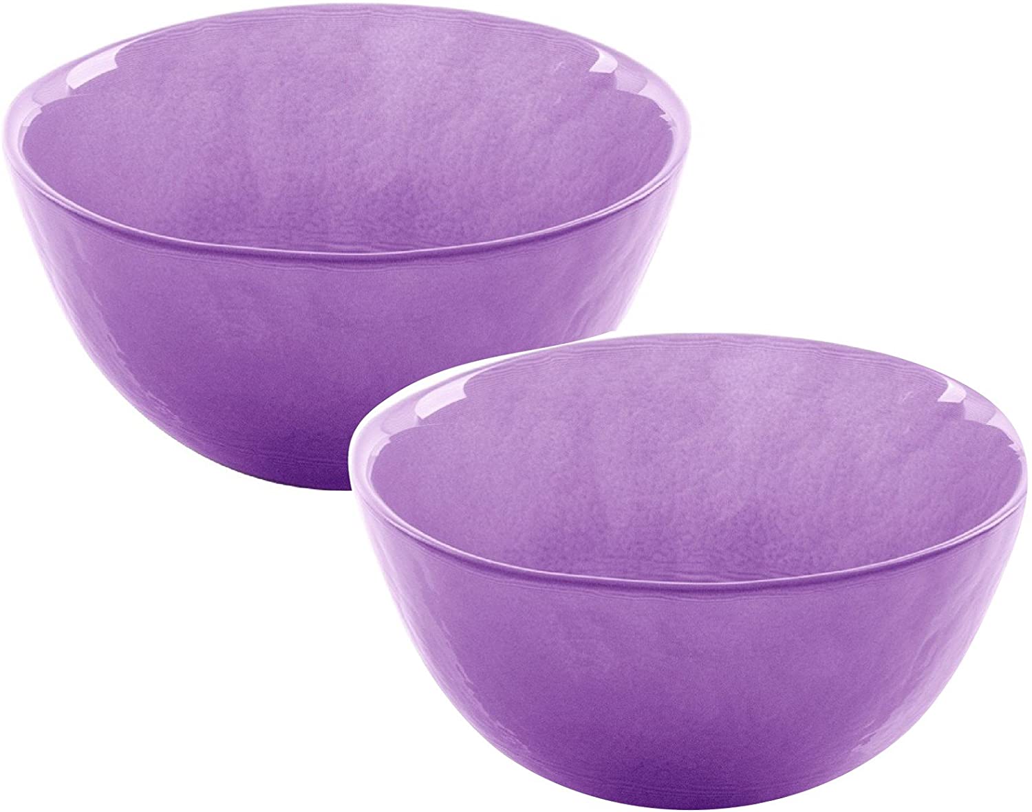 Bohemia Cristal Play of Colors 093 012 001 Set of 2 Bowls Diameter 145 mm Soda-lime Glass 7.6 x 14.5 x 7.6 cm