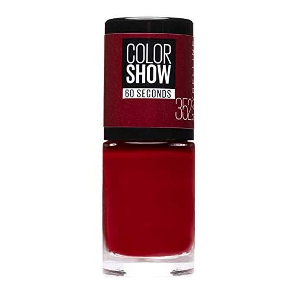 Maybelline New York Make-Up Nail Polish Colour Show Nail Polish Ultra Shiny Colour in Bright Pink 1 x 7 ml, red ‎downtown