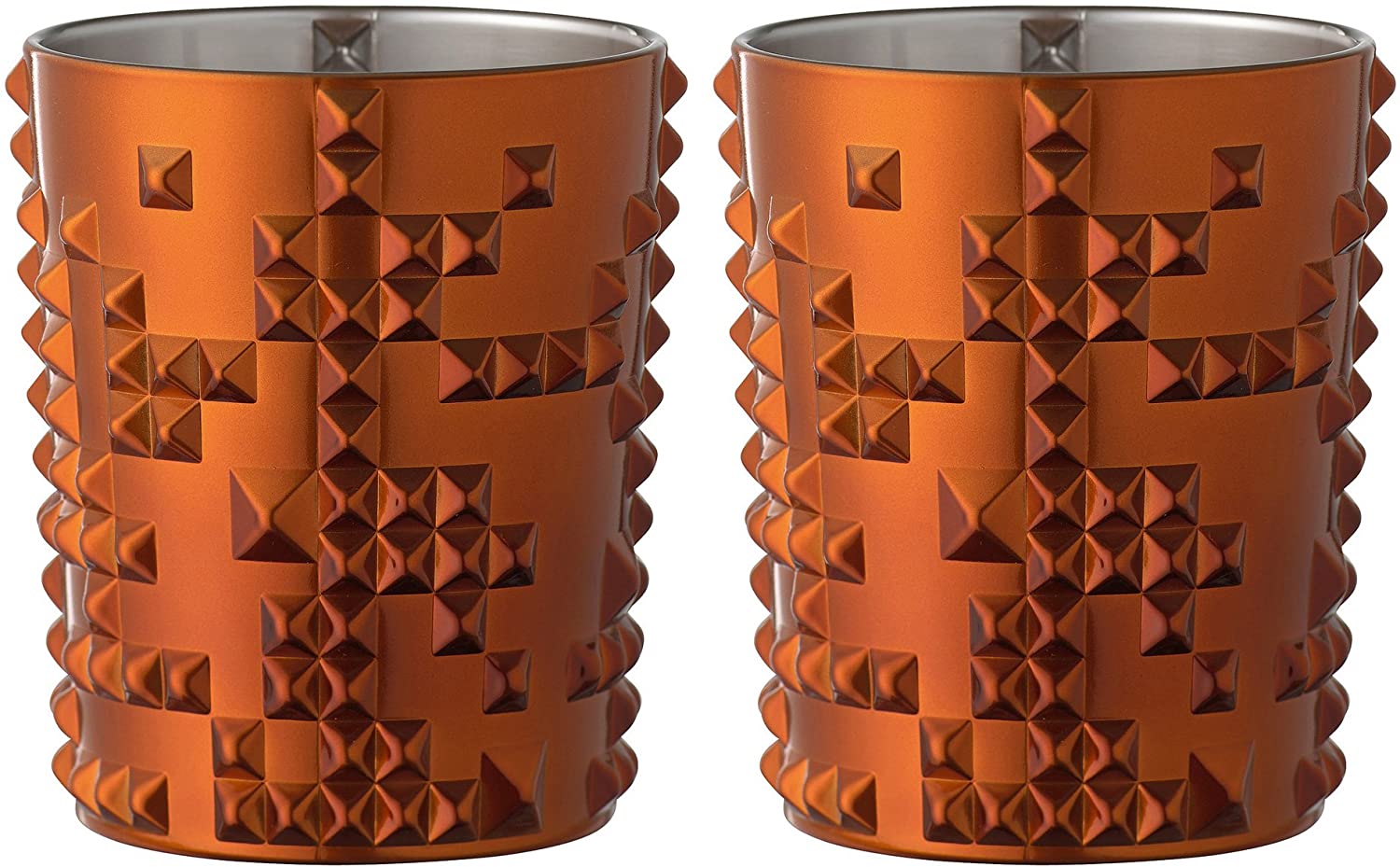 Spiegelau & Nachtmann Nachtmann 100054 Punk Whiskey Tumbler, Copper (2 Pack)