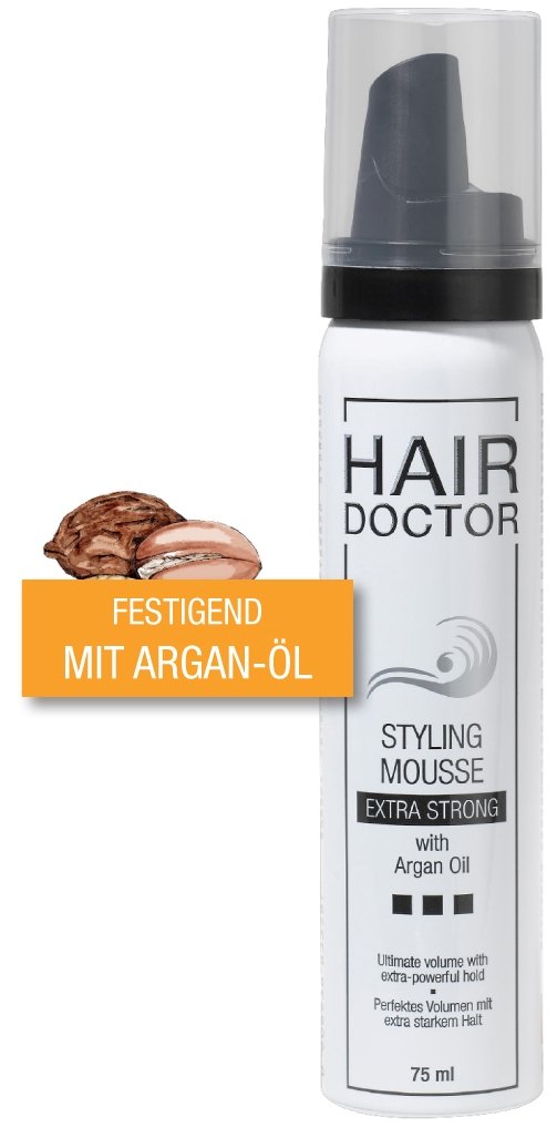 Hair Doctor by Marion MEINERT Styling Mousse Extra Strong Pack of 2 x 75 ml