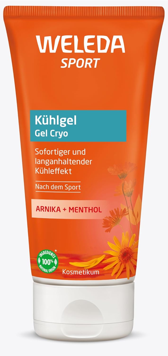 WELEDA Bio Sport Cooling Gel Arnica - Cools & Regenerates Stressed Body Areas, Ideal After Training