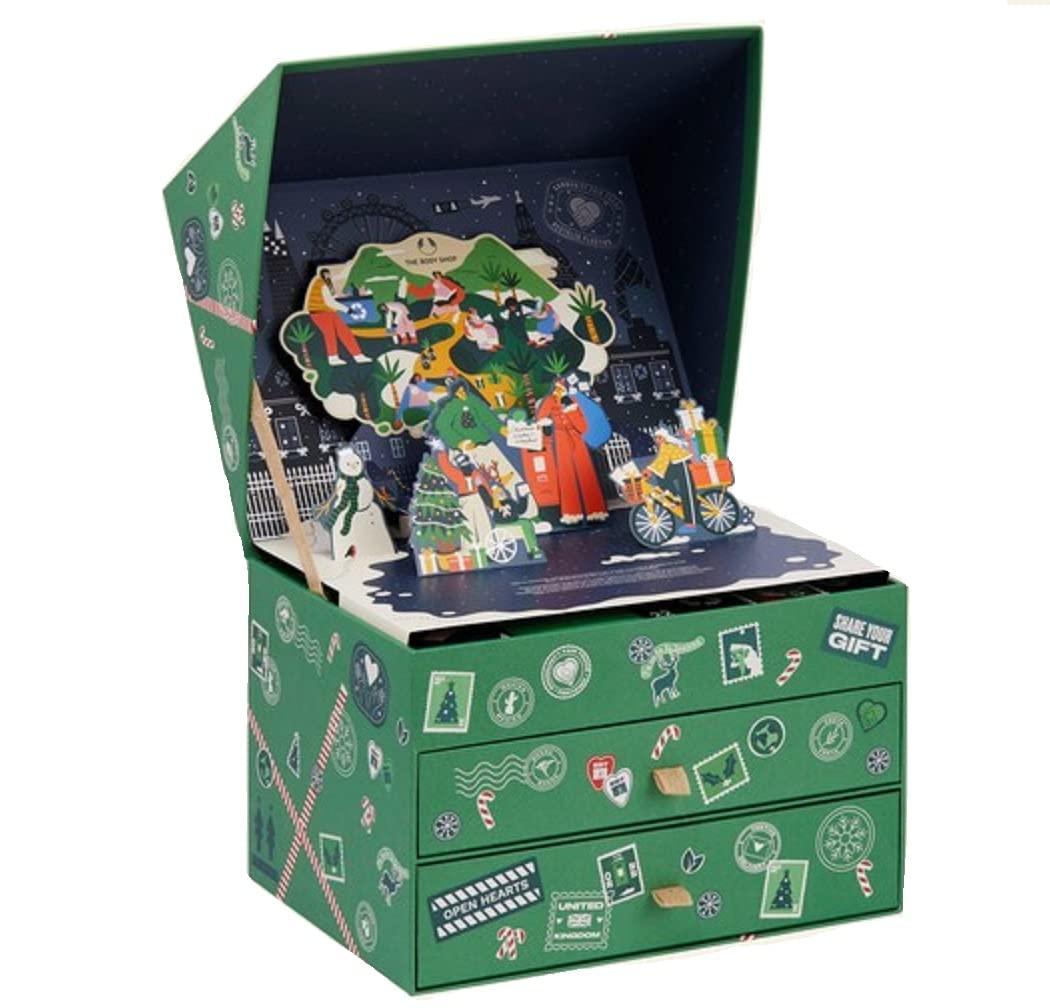 The Body Shop Adventskalender 2023 Women\'s Ultimate Green Classic Edition Beauty Cosmetics Advent Calendar Thebodyshop Gifts Value 300€ Care Christmas Calendar Woman Advent Calendar Women Advent