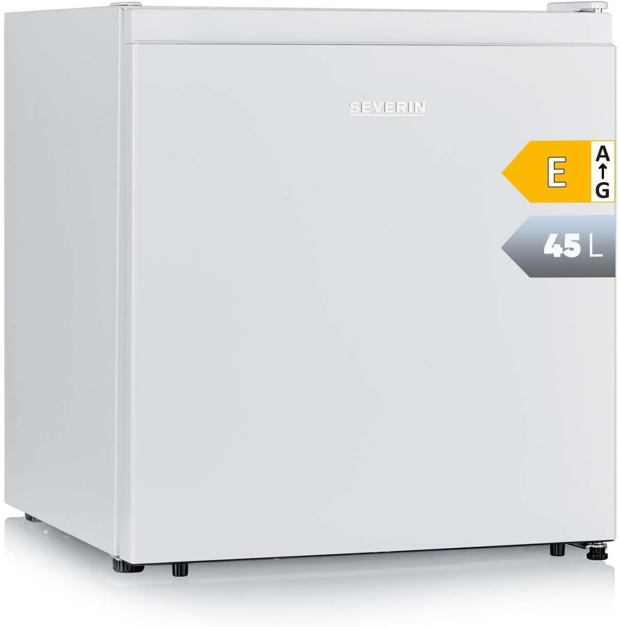 SEVERIN KB 8884 Cool Box with Cold Compartment, Ample Storage Space, Very Quiet, Interchangeable Door Hinge, 45 L Net Capacity, White