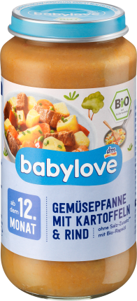 babylove Menu vegetable pan with potatoes and beef, from the 12 month, 250 g