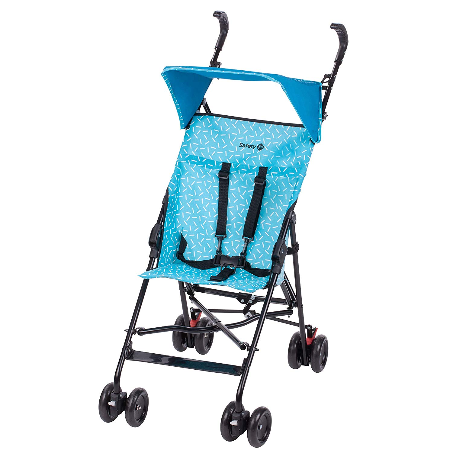 Safety 1st Peps Buggy Manoeuvrable Pushchair with Sun Canopy, Can be Used From 6 Months, up to Max. 15 kg, Compact when Folded, Weighs only 4.5 kg, Black Chic (Black)