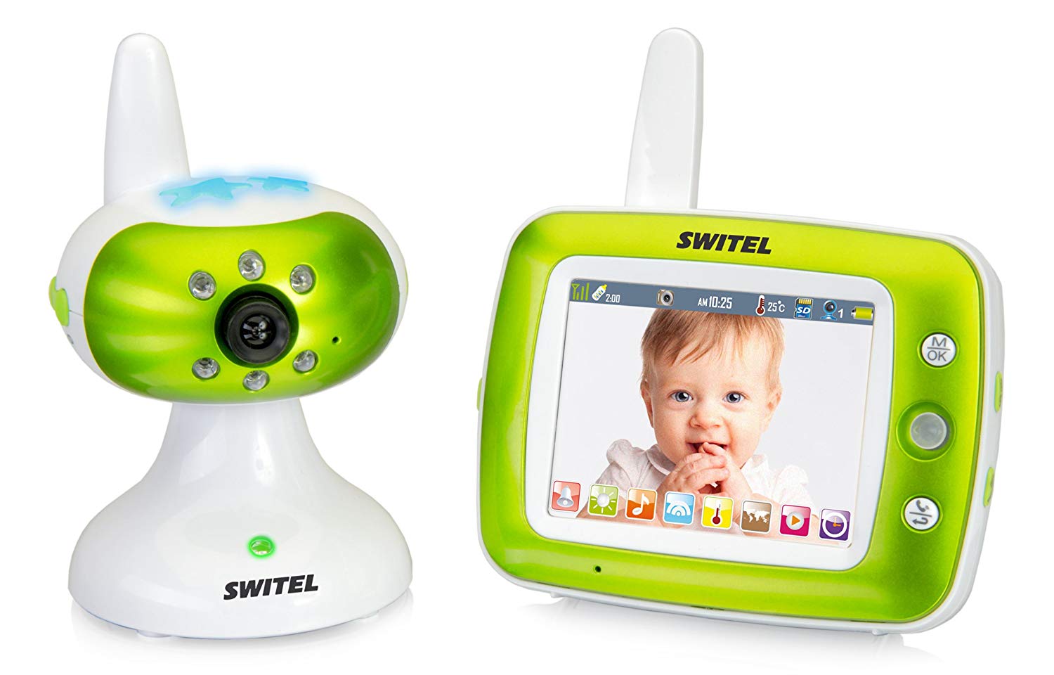 Switel BCF860 A/V Surveillance System with Colour Screen 3.5 Inch