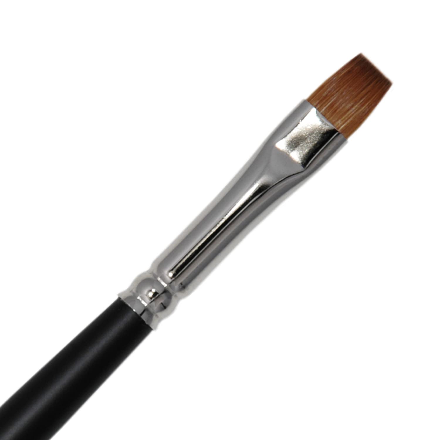 Grimas Professional Makeup Brush Red Sable M8 Flat 8mm Wide High Quality Brush High Elastic Suitable for All Types of Makeup Ideal for Children Makeup, ‎flat