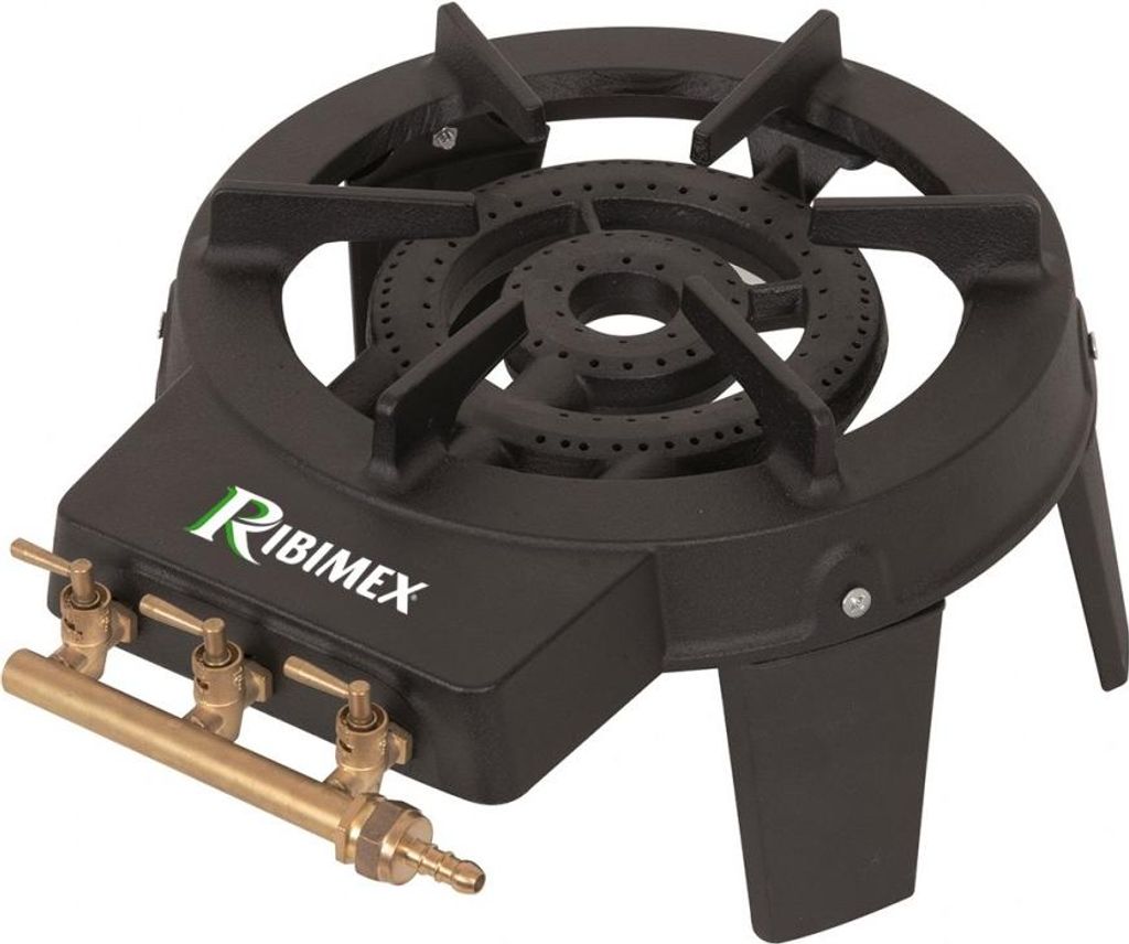 8.6 kW cast iron quadrupat 2-burner gas stove Ribiland PRF390