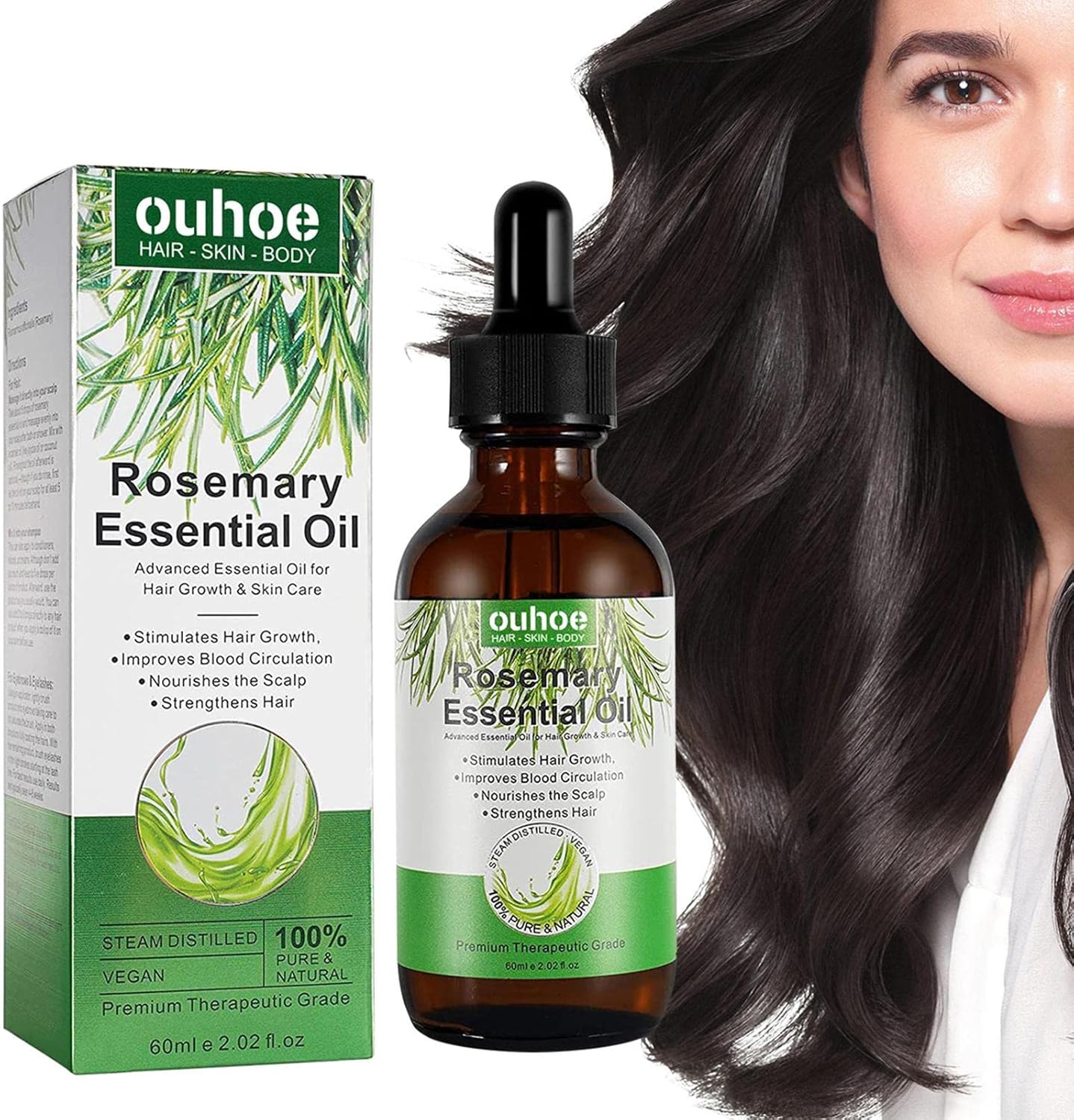Xiaoxin Rosemary Oil Dry Hair Care 60 ml Hair Growth Supplement, Deep Conditioning, Repairing Hair Care Product