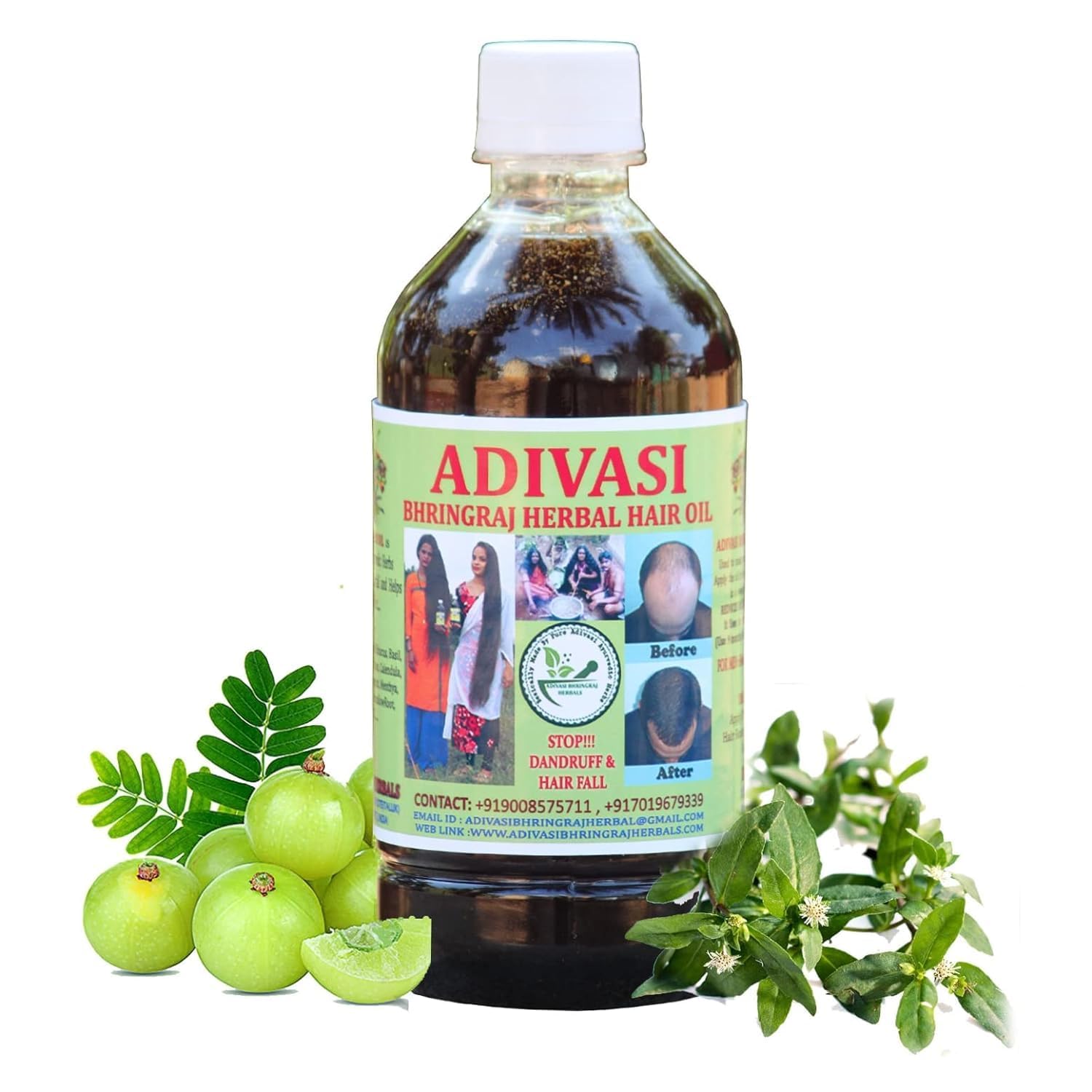 Generic JEVR ADIVASI BHRINGRAJ HERBALS Hair Oil 250ml 100% Natural