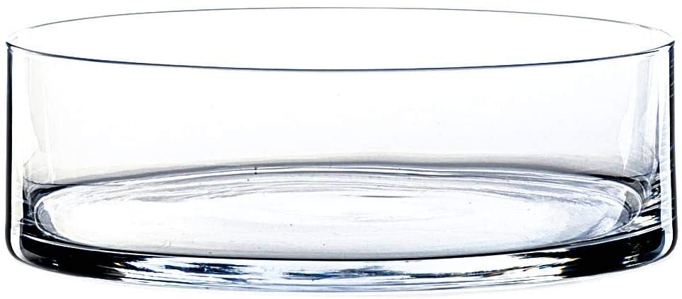 INNA-Glas Inna Glas – Vera Cylindrical Glass Bowl, Clear, 8 Cm Diameter 25 Cm – Fruit