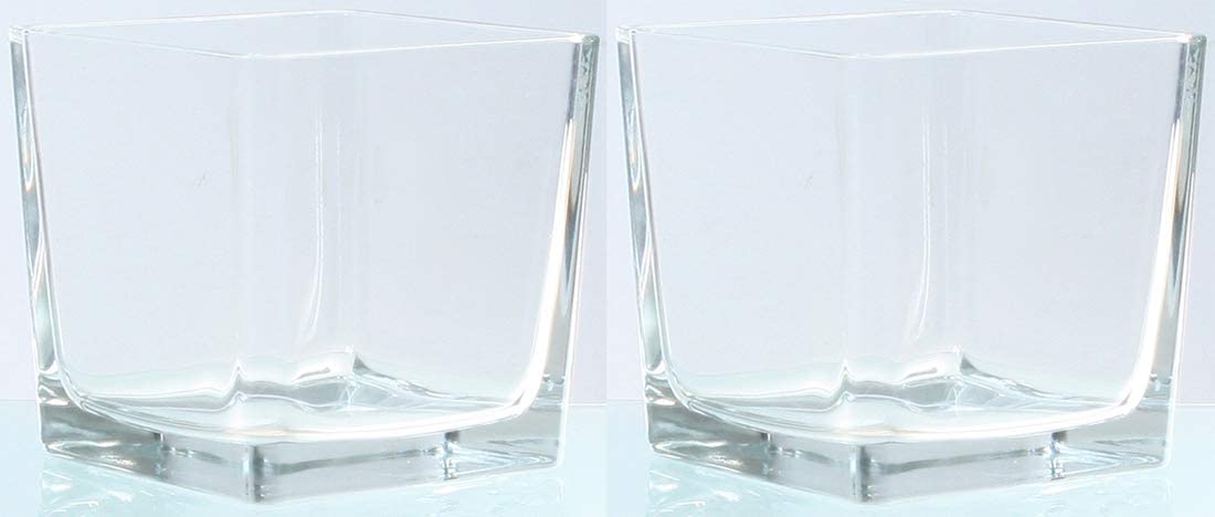Novaliv Tea Light Glasses - Rounded Square Version