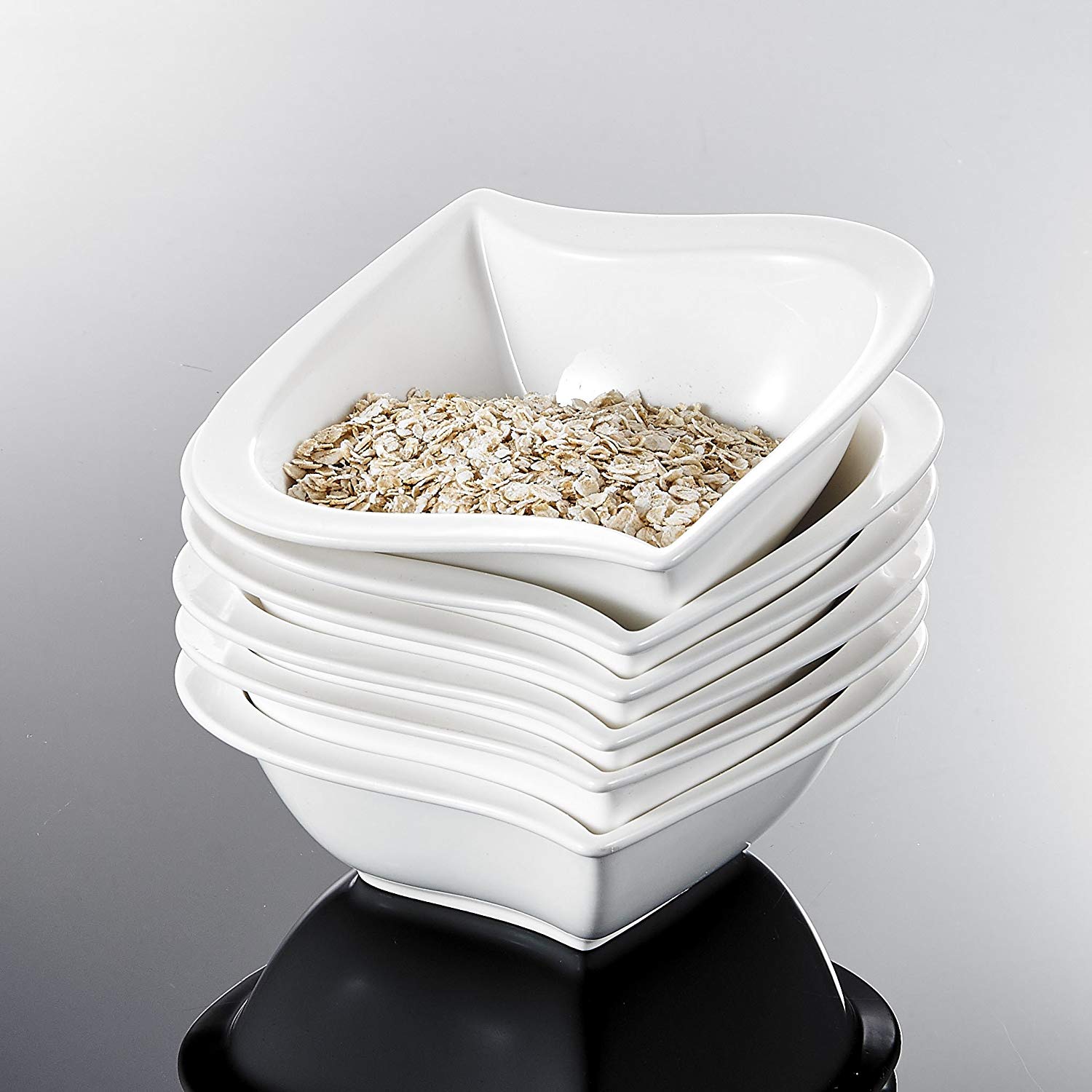 Malacasa, Series Elvira, 6 Part Set For Porcelain Bowl Cereal Bowl Rice Bow